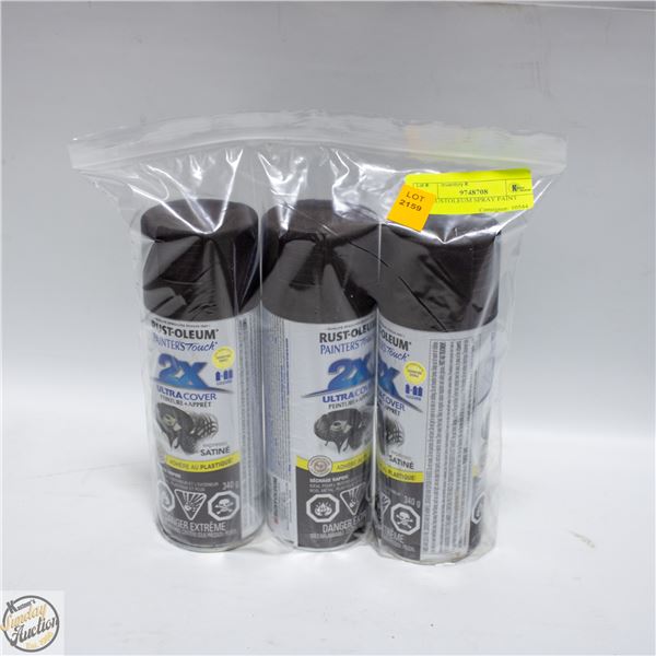 3PK RUSTOLEUM SPRAY PAINT