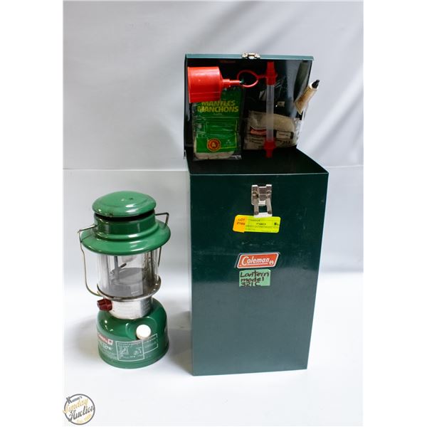 COLEMAN LANTERN MODEL #321C WITH METAL