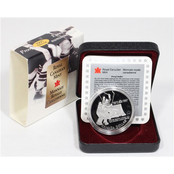 1997 SILVER DOLLAR ANNIVERSARY CANADA HOCKEY