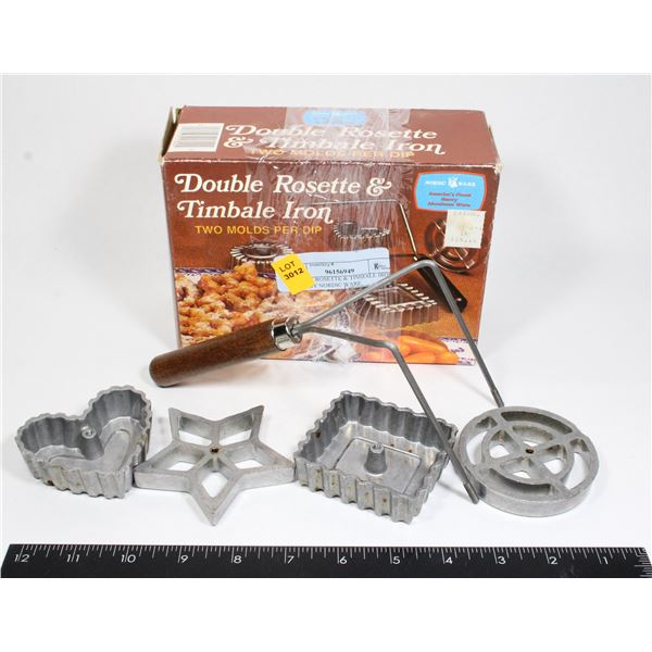 DOUBLE ROSETTE & TIMBALE IRON MADE BY NORDIC WARE