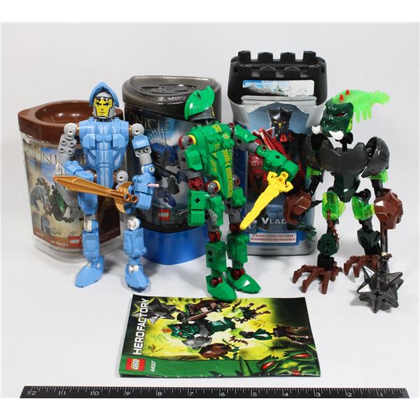 LEGO KNIGHTS WITH BIONICLE CONTAINERS