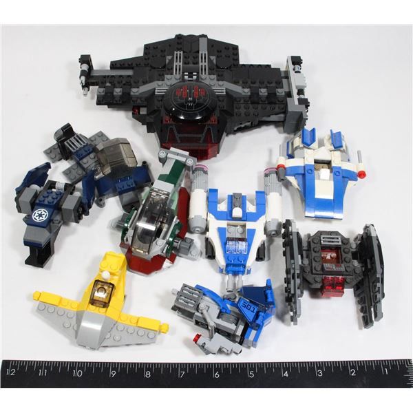 LEGO LOT OF STAR WARS SHIPS