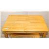 Image 2 : PORTABLE WOODEN TABLE ON WHEELS