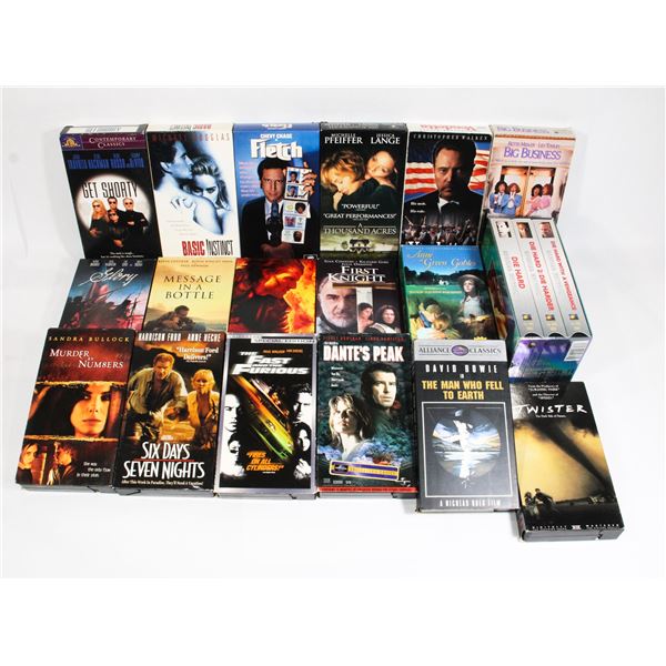 BOX OF 8 VCR MOVIES