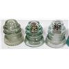 Image 3 : BOX OF 10 GLASS INSULATORS OF VARIOUS COLOURS,