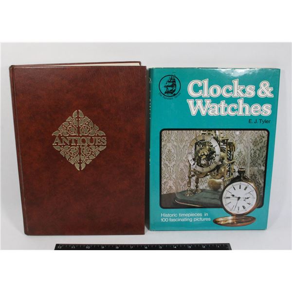 SET OF 2 BOOKS - ANTIQUES, HARDCOVER - 400 PAGES;