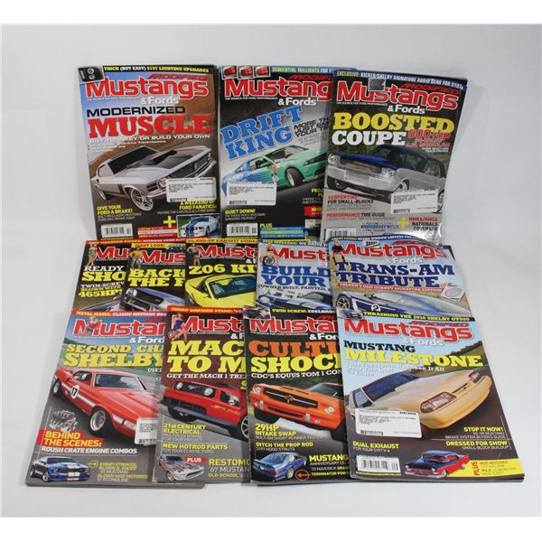 SET OF 12 MAGAZINES - MODIFIED MUSTANGS & FORDS