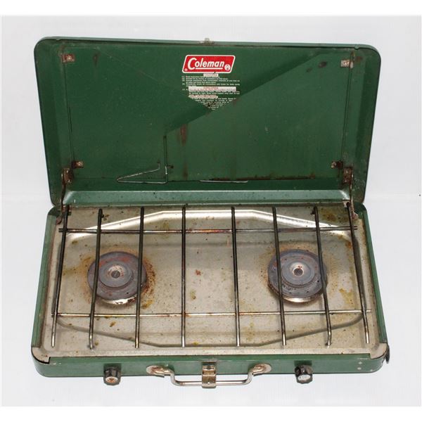 VINTAGE COLEMAN DELUXE PROPANE GAS STOVE