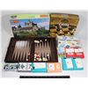 Image 1 : FLAT OF GAMES, INCOMPLETE BACKGAMMON SET, CARDS