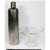 Image 1 : GLASS BOWL & VASE