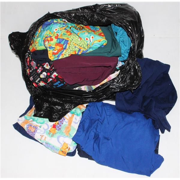 BAG OF FRESHLY WASHED L-XL LADIES SCRUBS