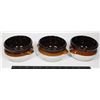 Image 1 : LOT OF 3 VINTAGE OVEN PROOF CERAMIC SOUP BOWLS