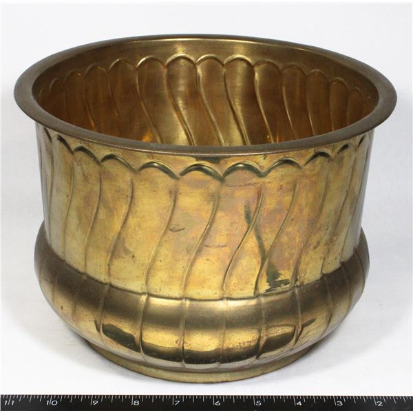 LARGE BRASS POT