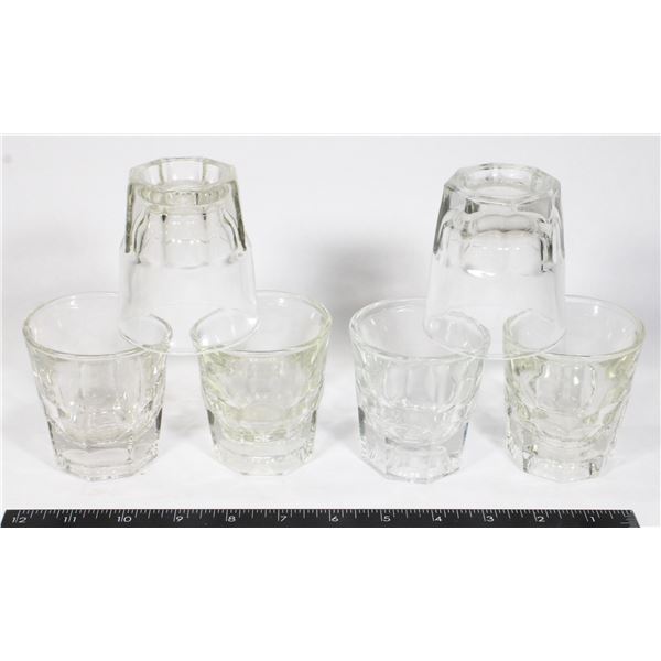 SET OF 6 MATCHING VINTAGE SMALL BAR GLASSES
