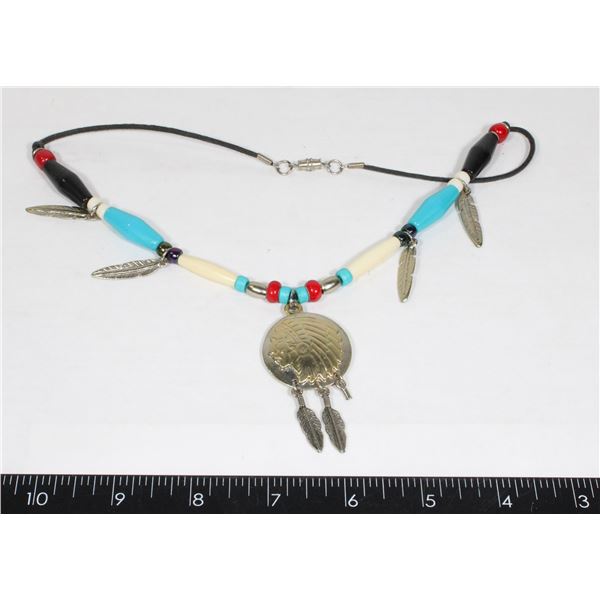 BEAUTIFUL HANDMADE NATIVE AMERICAN NECKLACE