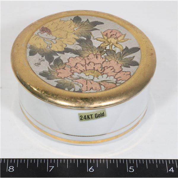 24K GOLD PLATED TRINKET CONTAINER