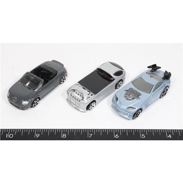 3 DIECAST CARS