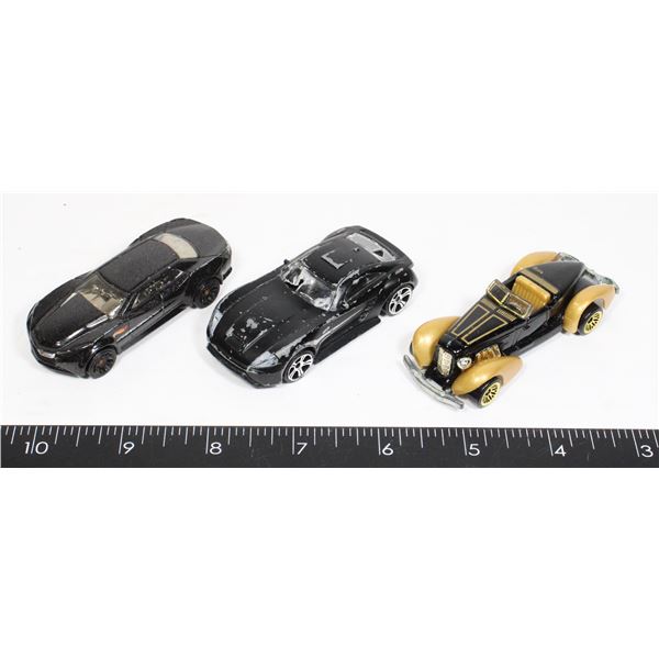 3 DIECAST CARS 1978 ETC