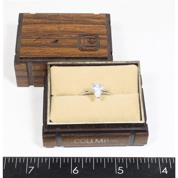 COLUMBIA RING IN WOODEN RING BOX