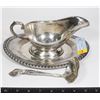 Image 1 : WM. A ROGERS GRAVY BOAT, COMMUNITY SPOON, PLATTER