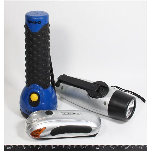 LOT OF THREE FLASHLIGHTS INCLUDING DUROPRO