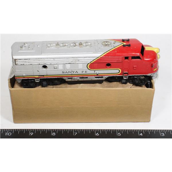 VINTAGE SANTA FE TRAIN ENGINE MODEL