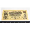 Image 1 : REPRODUCTION OF CF CANAL BANKS 1874 $500 BILL