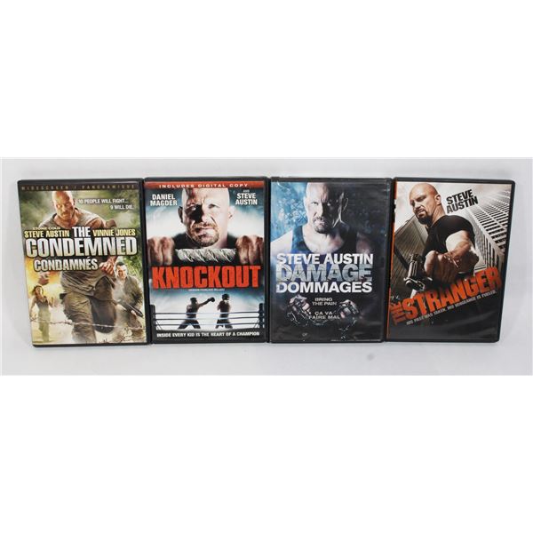 STONE COLD STEVE AUSTIN DVDS INCLUDING