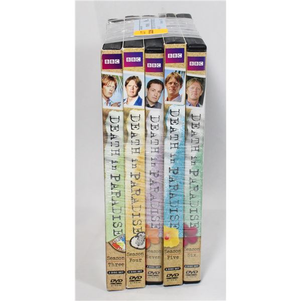 LO OF 5 BBC'S DEATH IN PARADISE SEASONS 3-7