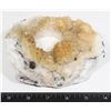 Image 1 : QUARTZ CRYSTAL GEODE CANDLE HOLDER