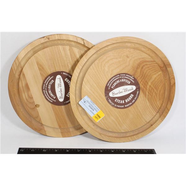 PAIR OF BARIBO-MAID STEAK BOARD MADE IN CANADA