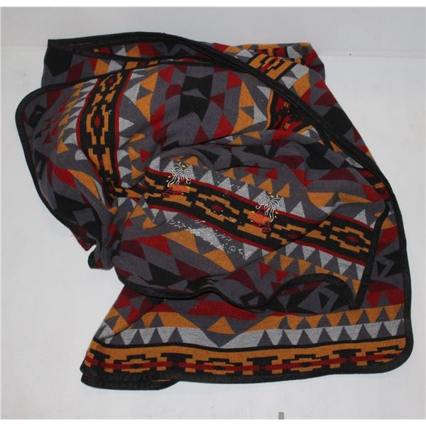 LARGE BLANKET WITH CUSTOM EMBROIDERY
