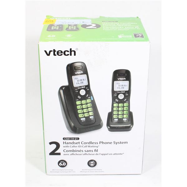 NEW OLD STOCK VTECH 2 HANDSET CORDLESS PHONE