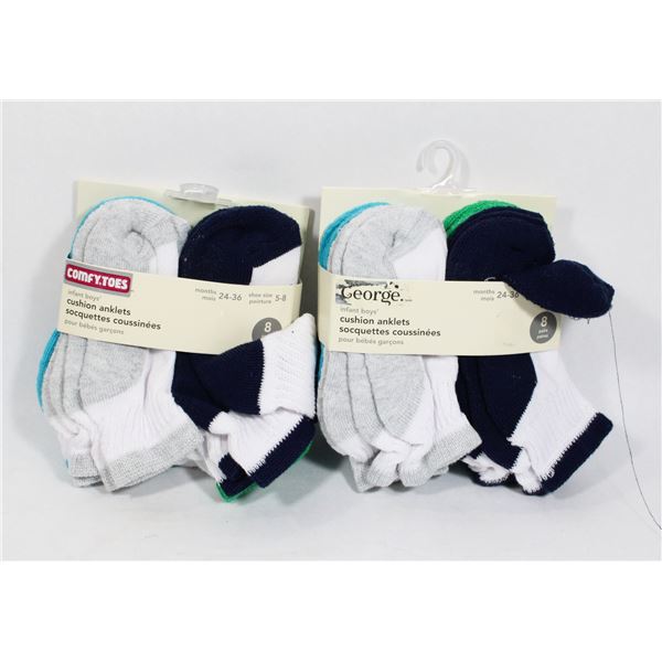 PAIR OF INFANT ANKLE SOCKS SZ 5-8