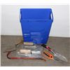 Image 1 : BIN OF MISCELLANEOUS CONSTRUCTION TOOLS INCLUDING