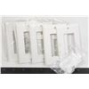Image 1 : SET OF 7 WHITE ELECTRICAL OUTLET COVERS