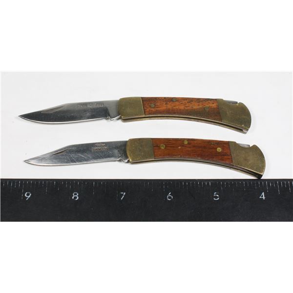 PAIR OF MINI STAINLESS CHINA 5" POCKET KNIVES