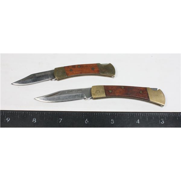PAIR OF MINI STAINLESS CHINA 5" POCKET KNIVES