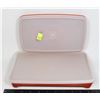 Image 1 : 2 TUPPERWARE CONTAINERS WITH LIDS