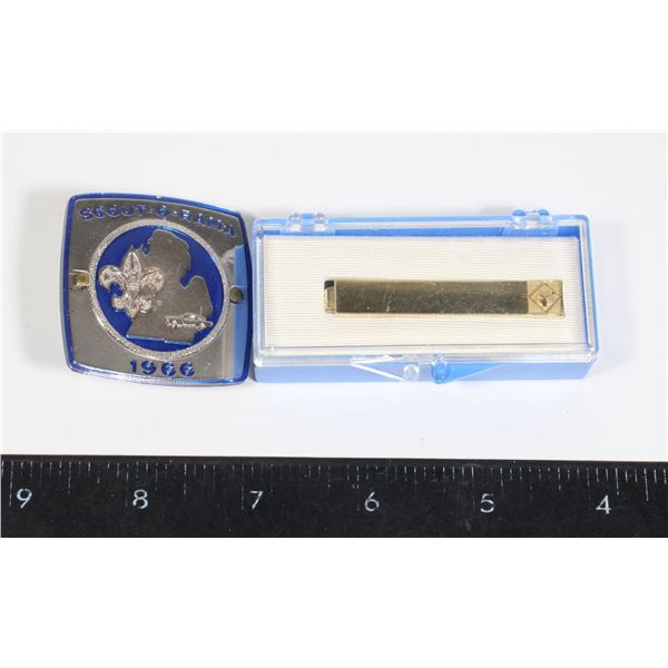 VINTAGE CUB-SCOUT TIE CLIP & VINTAGE SCOUT-O-RAMA