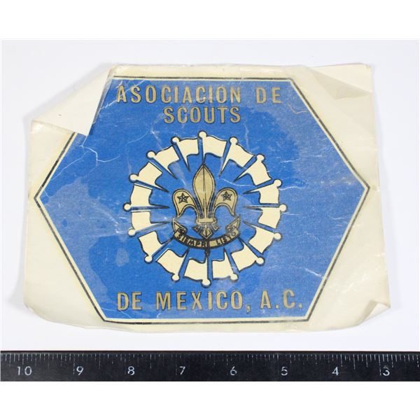VINTAGE ASOCIACION DE SCOUTS MEXICO PATCH