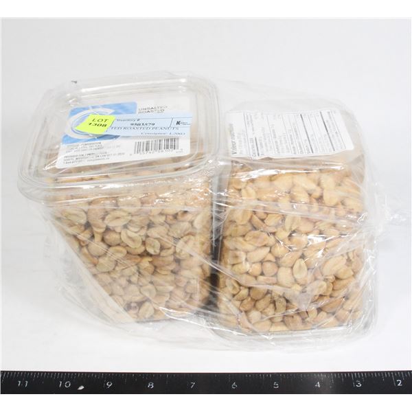 UNSALTED ROASTED PEANUTS 2x500G