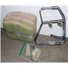 Image 1 : 4 VINTAGE CHAIRS WITH CHROME LEGS AND ARM PLATES