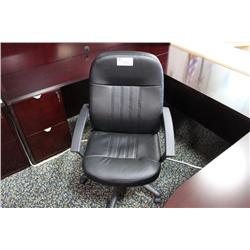 Black Leather Midback Executive Chair