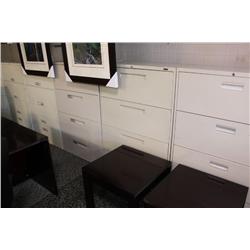 Beige 4 Drawer Lateral File Cabinet