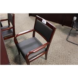 Mahogany Framed Executive Client Chair