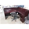 Image 2 : Mahogany Bow Front Gallery Reception Station