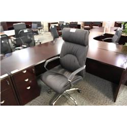 Black Leather Highback Executive Chair