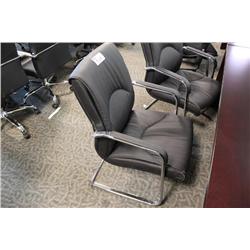 Black Leather Highback Executive Client Chair