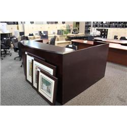 Mahogany Bow Front L-Shape Gallery Reception